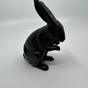 Antike Vintage Bronze Kaninchen Statuen Figur - Bild 1 von 10