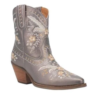 BOTAS OCCIDENTALES DINGO DAMAS PRÍMULA BORDADO FLORAL PELTRE 8 Medianas DI748 NUEVAS - Imagen 1 de 8