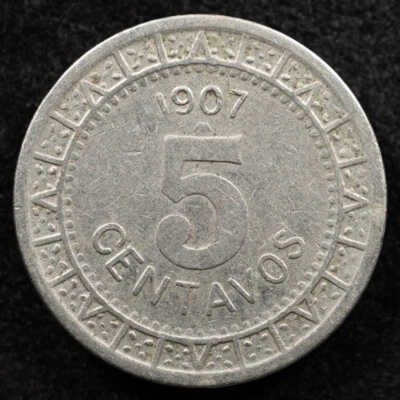 Mexico 5 Centavos 1907, Coin, Inv#F826 - Image 1 of 2