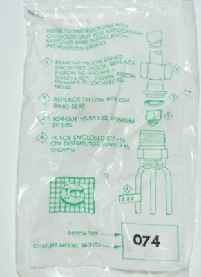 LENNOX ARMSTRONG DANFOSS Armstrong Lennox Danfoss HVAC Piston Orifice Kit .074 Orfice Chatleff 38-3103074