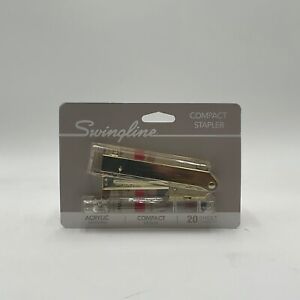 Swingline Acrylic Gold Compact Stapler Deluxe Vintage Collection SL