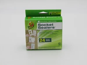 24ct Duck Brand Socket Sealers Insulating Interior/Exterior Outlets and Switch - Picture 1 of 1