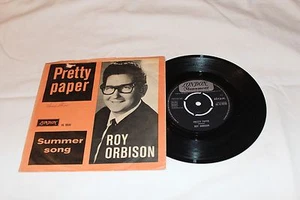 Roy Orbison Import 45 & Picture Sleeve-PRETTY PAPER/SUMMER SONG - Picture 1 of 7