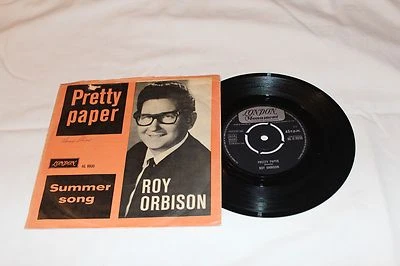 Roy Orbison Import 45 & Picture Sleeve-PRETTY PAPER/SUMMER SONG - Image 1 of 4