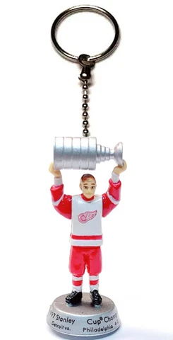 1997 DETROIT RED WINGS KEYCHAIN NHL 1.5" TALL MINI FIGURE STANLEY CUP CHAMPION Cover
