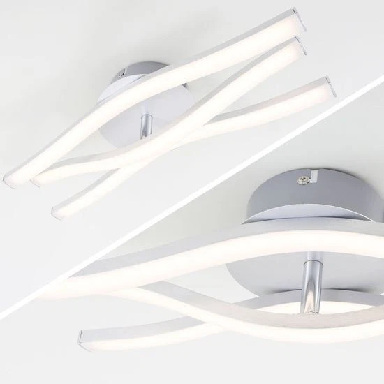 Applique Led Da Parete 18w Alluminio Bianco Caldo BRILONER 3186-039 - Immagine 1 di 1