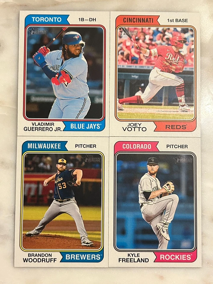 2023 Topps Heritage/High Number SHORT PRINTS #401 - 500/#701 - 725 - Your Pick - Image 1 of 1