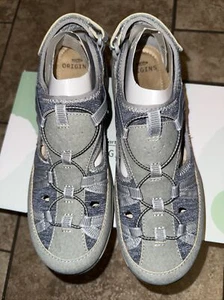 Neu im Karton Earth Origins Damengröße 9 frostgrau Wildleder Sport Sneaker Sandale Schuhe - Bild 1 von 3