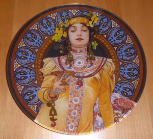 GOEBEL - Glasschale 36 - MUCHA - ARTIS ORBIS - 36 cm Durchmesser - Bild 1 von 5