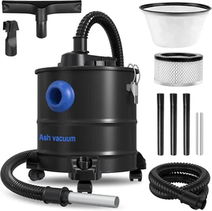 Aspiradora de cenizas Lininix 5,3 gal -1200 W, 20 kPa, filtro HEPA, soplador, sobre ruedas - Imagen 1 de 12
