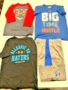 Under Armour loose coupe lache shirts & shorts bundle - Picture 1 of 5