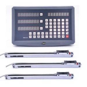 Complete Set SNS-3V 3 Axis DRO Digital Readout+3 Pcs Linear Scale Encoder Ruler - Picture 1 of 17