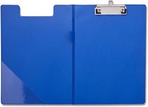A4 Blue Foldover Clipboard With Pen Loop And Internal Pocket - Picture 1 of 7