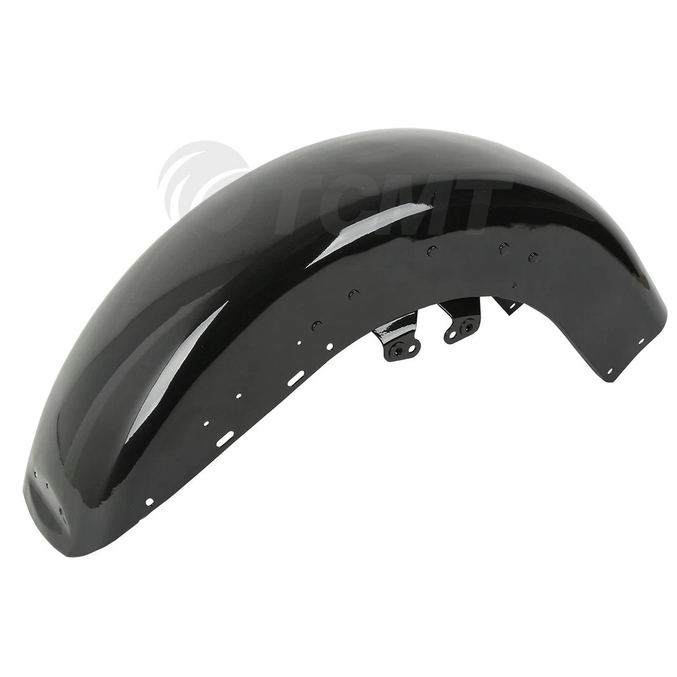 Vivid Black Front Fender Fit For Harley Tri Electra Glide Ultra Limited 14-2023 - Image 1 of 4