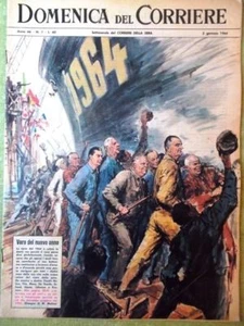La Domenica del Corriere 5 Gennaio 1964 Muro Berlino Disney Fototerapia Negri - Imagen 1 de 1