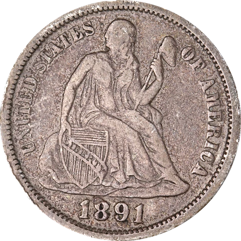 1891-O Seated Liberty Dime Great Deals From The Executive Coin Company Cover