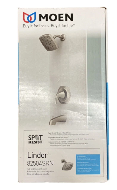 Lindor Spot Resist Brushed Nickel Posi-Temp Tub/Shower - Nickel Finish (82504SRN)