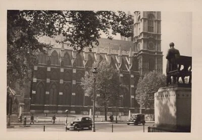 Vintage 1948 Westminster Abbey London Statue Original Photo - Image 1 of 2