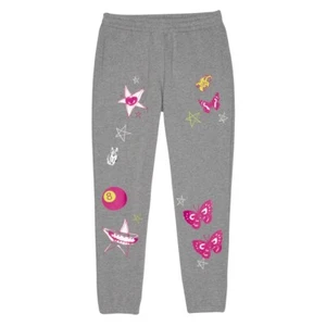 Pantalón de skate Huf Worldwide pantalones manguera Kei polar gris jaspeado en M 32 - Imagen 1 de 2