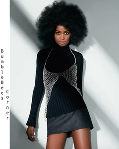 MANGO Body Chain STRASS Transparente Estrás Sujetador ARNÉS Fiesta Cuerpo Joyería Nuevo con Etiquetas - Imagen 1 de 5