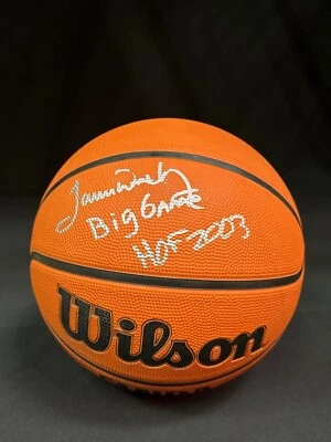 James Worthy Signed Wilson Basketball NBA Lakers JSA ZZ15461 - Image 1 of 4