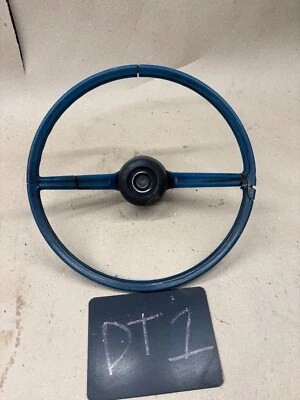 Volante AZUL usado y botón de bocina 70 71 72 73 Maverick Comet Mustang pinto Foto 1 de 4