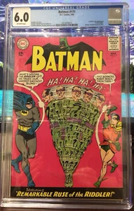 Batman #171 (DC Comics May 1965) CGC 6.0 Feat. “Remarkable Ruse Of The Riddler” - Picture 1 of 2