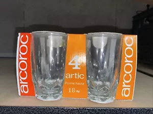 Arcoroc Artic Juice Glasses Made in France Tumblers 6 oz Set of 4 New - Picture 1 of 3