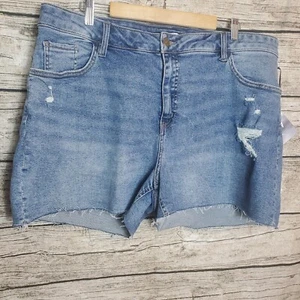 Ava & Viv Distressed High Rise Modi Shorts Size 20W - Picture 1 of 7