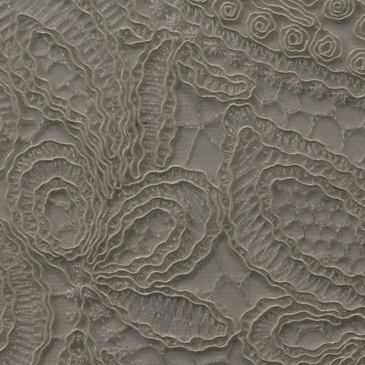 CREATION IVORY LACE FLOWER WEDDING DRAPERY TABLE FLORAL FABRIC BY YARD 53"W - Image 1 of 4