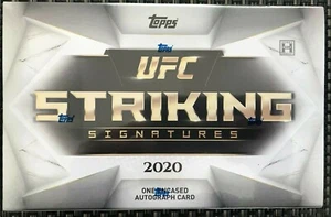 2020 Topps UFC Striking Signatures Factory Sealed Hobby Box - Picture 1 of 1