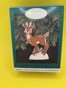 Hallmark Keepsake Ornament 1996 'Rudolph the Red Nosed Reindeer '  Light-up Nose - Bild 1 von 5