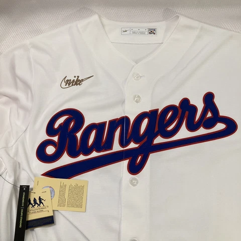 Nike MLB Cooperstown HOF Texas Rangers Nolan Ryan Replica Jersey 34 NWT Sz M Cover