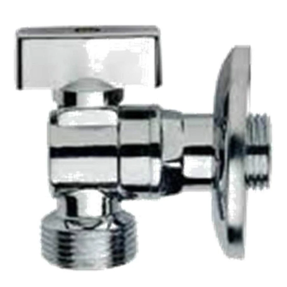 RUBINETTO A SFERA PER LAVATRICE/LAVASTOVIGLIE A SQUADRO OTTONE CROMATO 3/4"-1/2" - Immagine 1 di 1
