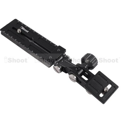 iShoot supporto teleobiettivo inclinatore fotocamera piastra a sgancio rapido per morsetto treppiede