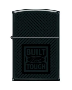 Ford Built Ford Tough Black on Black Design - Black Matte Zippo Lighter - Picture 1 of 3