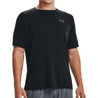 Camiseta negra de entrenamiento Under Armour Tech 2.0 para hombre manga corta gimnasio ejercicio Foto 1 de 4