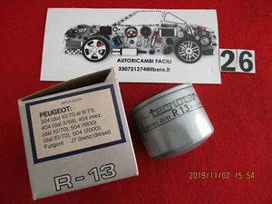 R13 FILTRO OLIO PEUGEOT 304 404 504 J7 OIL FILTER - Picture 1 of 1
