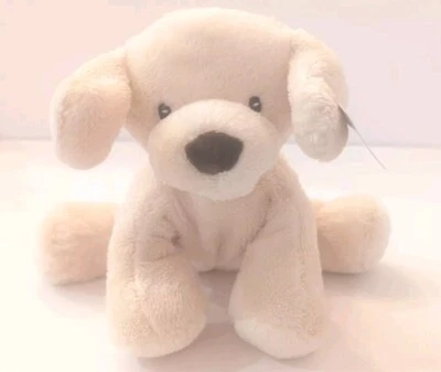 Bebé G Gund Lovey Peluche Seguridad Cachorro Perro Crema Peluche Juguete Foto 1 de 4