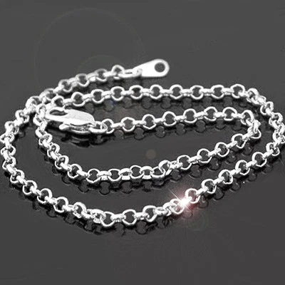 4mm BELCHER Link 9" Damas Plata EP TOBILLERA Nuevo Pie Joyería Zapatos Cadena Foto 1 de 4