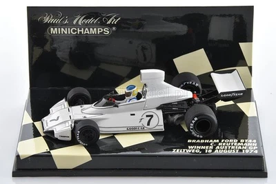 F1 BRABHAM BT44 C.Reutemann Winner Austrian GP 1974 1/43 MINICHAMPS - Immagine 1 di 4