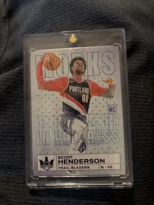 2023-24 Panini Court Kings - Works in Progress Scoot Henderson #21 49 (RC) - Image 1 of 3