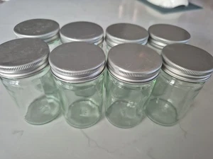 8 leere Klarglas Gewürzgläser nachfüllbar oder zum Recycling Upcycling Basteln - Bild 1 von 5