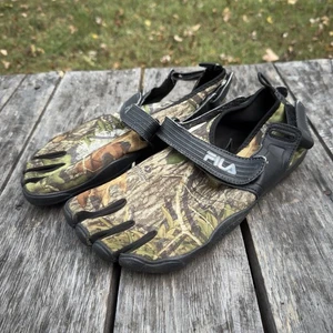 Fila SkeleToes Mens 9 EZ Slide Barefoot Running Water Shoes Mossy Oak Obsession - Picture 1 of 6