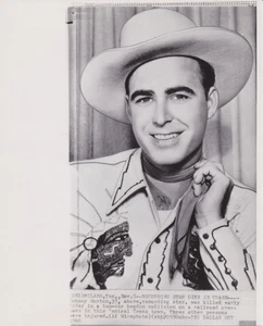 1960 Pressefoto Country Musik Honky Tonk Sänger Johnny Horton stirbt bei Autounfall - Bild 1 von 2