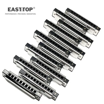 EASTTOP Diatonic Harmonica Set of 12 Diatonic Mouth Organ Set for Adult Student - Image 1 of 4