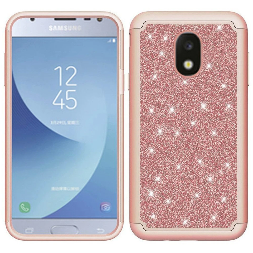 "Funda resistente GSA oro rosa brillo para Samsung Galaxy J3 (2018)" Foto 1 de 1