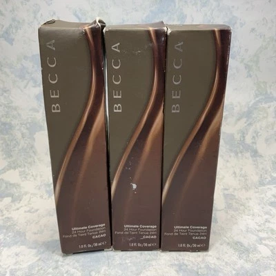 Becca Ultimate Coverage 24 Hour Foundation CACAO 1oz ( Lot of 3 ) New - Image 1 of 4