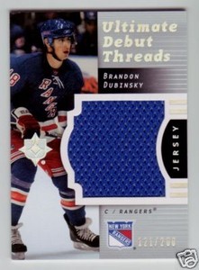 BRANDON DUBINSKY 2007-08 ULTIMATE JUMBO GAME JERSEY#-RC