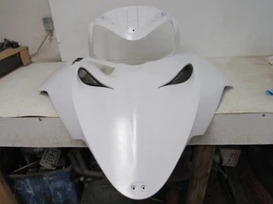 09 POLARIS RMK DRAGON 800 HOOD FRONT COVER PANEL WHITE SHIFT STOCK OEM #8948 - Picture 1 of 11